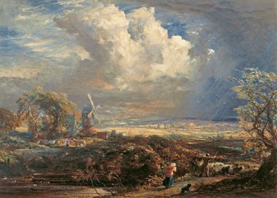 Tempesta estiva vicino a Pulborough, Sussex da Samuel Palmer